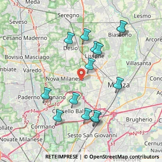 Mappa Via Filippo Turati, 20835 Muggiò MB, Italia (4.15357)