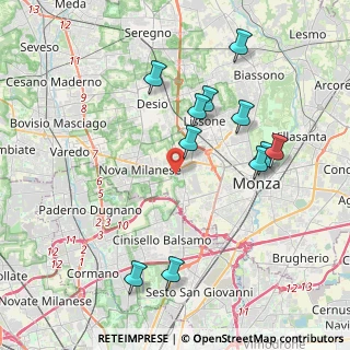 Mappa Via Filippo Turati, 20835 Muggiò MB, Italia (4.06909)