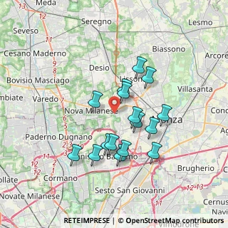 Mappa Via Filippo Turati, 20835 Muggiò MB, Italia (3.04125)