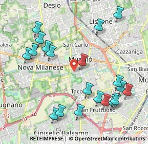 Mappa Via Filippo Turati, 20835 Muggiò MB, Italia (2.355)