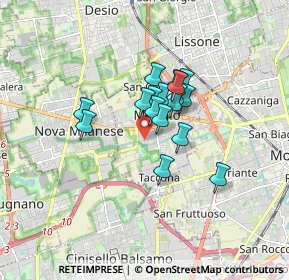 Mappa Via Filippo Turati, 20835 Muggiò MB, Italia (1.11176)