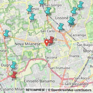 Mappa Via Filippo Turati, 20835 Muggiò MB, Italia (3.11846)