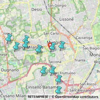 Mappa Via Filippo Turati, 20835 Muggiò MB, Italia (2.28455)