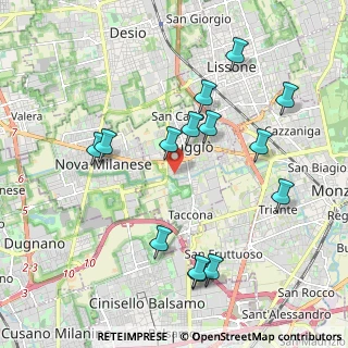 Mappa Via Filippo Turati, 20835 Muggiò MB, Italia (2.075)