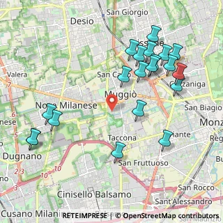 Mappa Via Filippo Turati, 20835 Muggiò MB, Italia (2.3025)