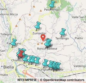 Mappa Via Castello, 13845 Ronco Biellese BI, Italia (2.241)