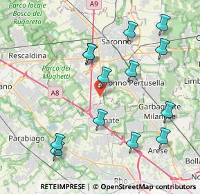 Mappa Via Meucci, 21040 Origgio VA, Italia (4.30462)