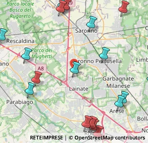 Mappa Via Meucci, 21040 Origgio VA, Italia (6.197)