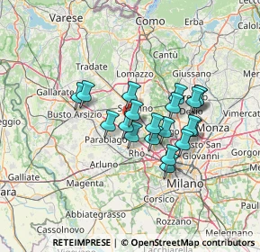 Mappa Via Meucci, 21040 Origgio VA, Italia (10.295)