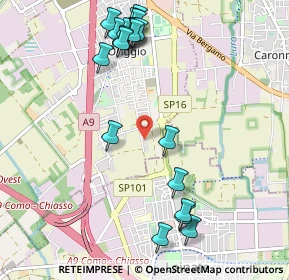 Mappa Via Meucci, 21040 Origgio VA, Italia (1.19)