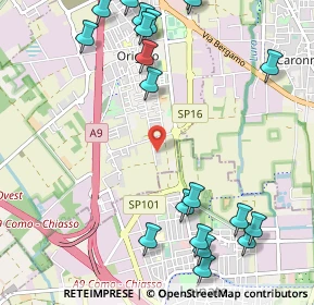 Mappa Via Meucci, 21040 Origgio VA, Italia (1.4075)