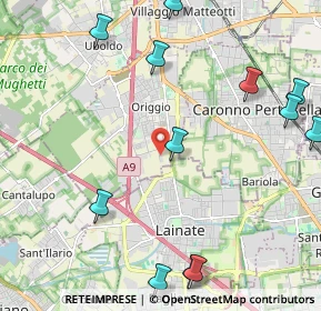 Mappa Via Meucci, 21040 Origgio VA, Italia (2.76667)