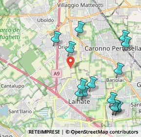 Mappa Via Meucci, 21040 Origgio VA, Italia (2.35357)