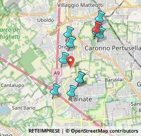 Mappa Via Meucci, 21040 Origgio VA, Italia (1.62727)