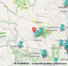 Mappa Via Giuseppe Bozzalla, 13814 Pollone BI, Italia (3.578)