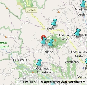 Mappa Via Giuseppe Bozzalla, 13814 Pollone BI, Italia (3.6535)