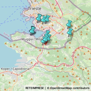 Mappa Località Vignano, 34015 Muggia TS, Italia (3.03154)