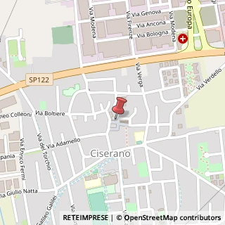 Mappa Piazza Papa Giovanni XXIII, 19, 24040 Ciserano, Bergamo (Lombardia)