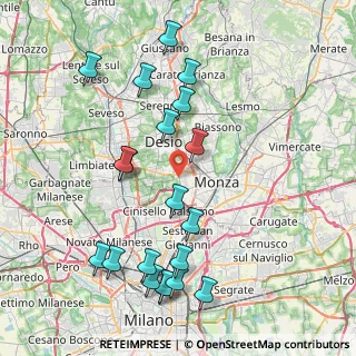Mappa Via Luigi Einaudi, 20835 Muggiò MB, Italia (9.007)
