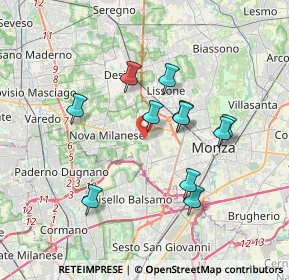 Mappa Via Luigi Einaudi, 20835 Muggiò MB, Italia (3.18545)