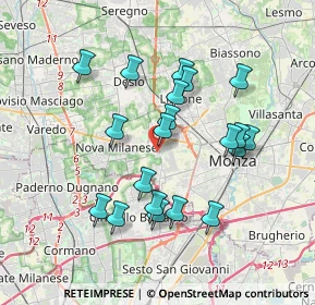 Mappa Via Luigi Einaudi, 20835 Muggiò MB, Italia (3.374)