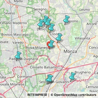 Mappa Via Luigi Einaudi, 20835 Muggiò MB, Italia (4.25545)