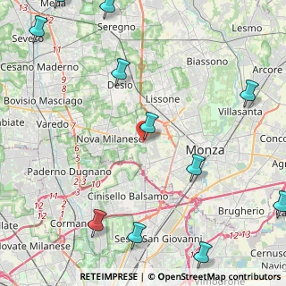 Mappa Via Luigi Einaudi, 20835 Muggiò MB, Italia (6.40636)