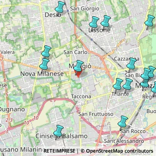 Mappa Via Luigi Einaudi, 20835 Muggiò MB, Italia (3.02313)