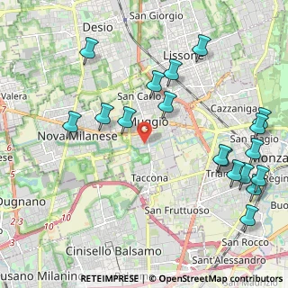Mappa Via Luigi Einaudi, 20835 Muggiò MB, Italia (2.55889)