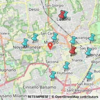 Mappa Via Luigi Einaudi, 20835 Muggiò MB, Italia (2.42643)