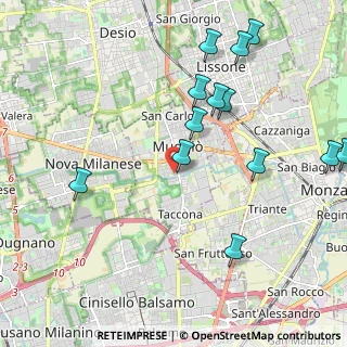 Mappa Via Luigi Einaudi, 20835 Muggiò MB, Italia (2.34231)