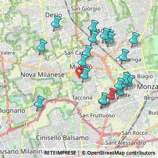 Mappa Via Luigi Einaudi, 20835 Muggiò MB, Italia (2.138)
