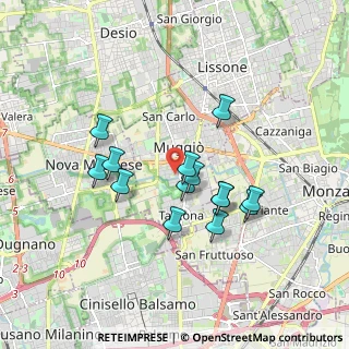 Mappa Via Luigi Einaudi, 20835 Muggiò MB, Italia (1.50929)