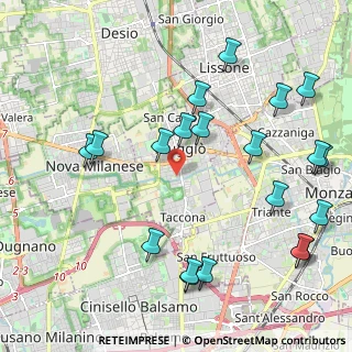 Mappa Via Luigi Einaudi, 20835 Muggiò MB, Italia (2.492)