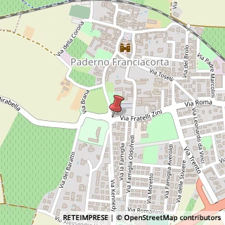 Mappa Via Fratelli Zini, 27, 25050 Paderno Franciacorta, Brescia (Lombardia)