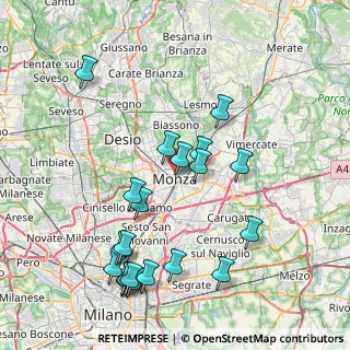 Mappa Via Alessandro Pennati, 20900 Monza MB, Italia (8.622)