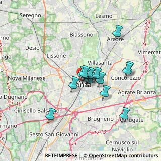Mappa Via Alessandro Pennati, 20900 Monza MB, Italia (2.58133)