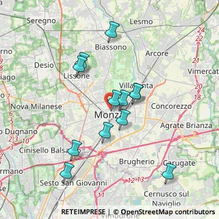 Mappa Via Alessandro Pennati, 20900 Monza MB, Italia (3.4175)