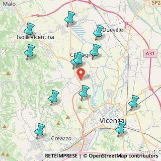 Mappa Via Alessandro Volta, 36030 Costabissara VI, Italia (4.7125)
