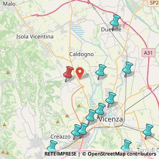 Mappa Via Alessandro Volta, 36030 Costabissara VI, Italia (5.80583)