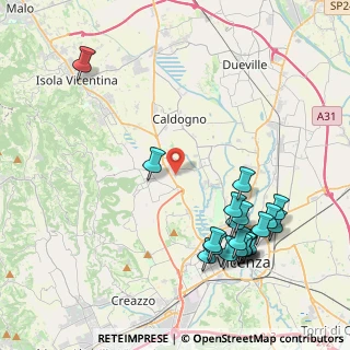 Mappa Via Alessandro Volta, 36030 Costabissara VI, Italia (4.8285)