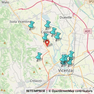 Mappa Via Alessandro Volta, 36030 Costabissara VI, Italia (3.52182)