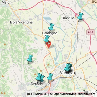 Mappa Via Alessandro Volta, 36030 Costabissara VI, Italia (5.22643)