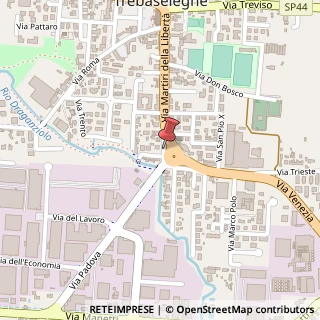 Mappa Via C. Menotti, 26, 35010 Trebaseleghe, Padova (Veneto)