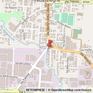 Mappa Via C. Menotti, 22, 35010 Trebaseleghe, Padova (Veneto)