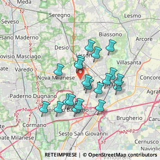 Mappa Via Monza, 20835 Muggiò MB, Italia (3.115)