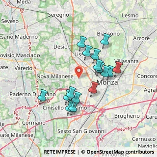 Mappa Via Monza, 20835 Muggiò MB, Italia (3.145)
