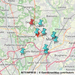 Mappa Via Monza, 20835 Muggiò MB, Italia (2.98455)