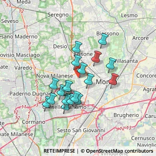 Mappa Via Monza, 20835 Muggiò MB, Italia (3.03474)