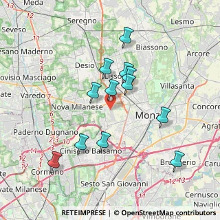 Mappa Via Monza, 20835 Muggiò MB, Italia (3.4175)